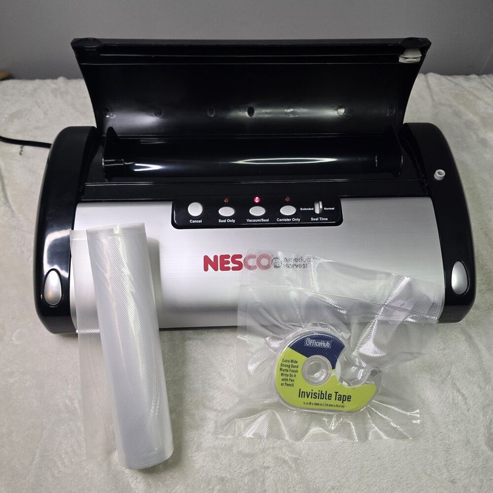Nesco American Harvest Vacuum Sealer Food Saver 130-Watt (VS-02) TESTED